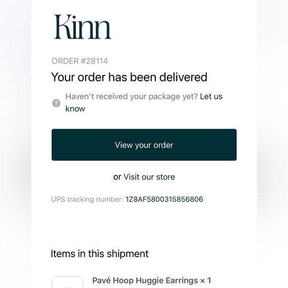 Kinn Pavé Hoop Huggie Earrings - Pair - Picture 8 of 8